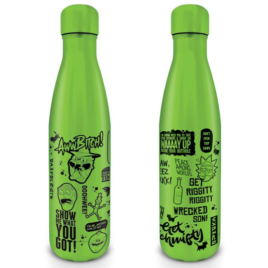 Rick and Morty Drink Bottle Quotes 5050574254038
