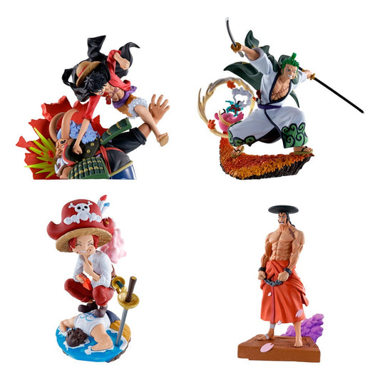 One Piece Petitrama PVC Mini Statue Logbox Re Birth Wano Kuni Vol. 1 Set 9 cm 4975430519452