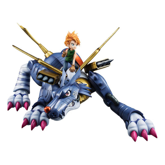 Digimon Adventure Precious G.E.M. Series PVC Statue Metal Garurumon & Ishida Yamato 30 cm 4535123843822