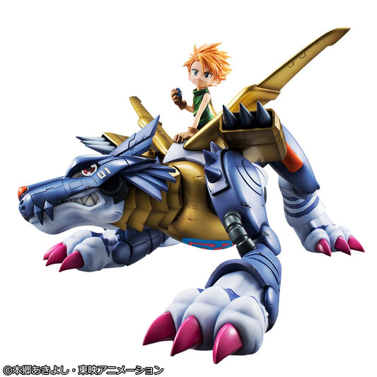 Digimon Adventure Precious G.E.M. Series PVC Statue Metal Garurumon & Ishida Yamato 30 cm 4535123843822