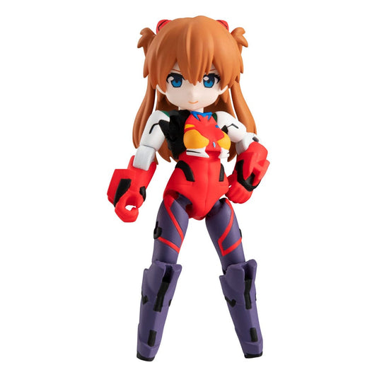 Evangelion Desktop Army Figures Shikinami Asuka Langley & Evangelion 2 8 - 15 cm  4535123845697