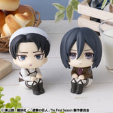 Attack on Titan Look Up PVC Statues Levi Cleaning up Ver. & Mikasa Ackerman (with gift) 11 cm 4535123849435