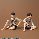 Attack on Titan G.E.M. Series PVC Figures 2-Pack Eren Yeager & Squad Captain Levi Palm Size 4535123852367
