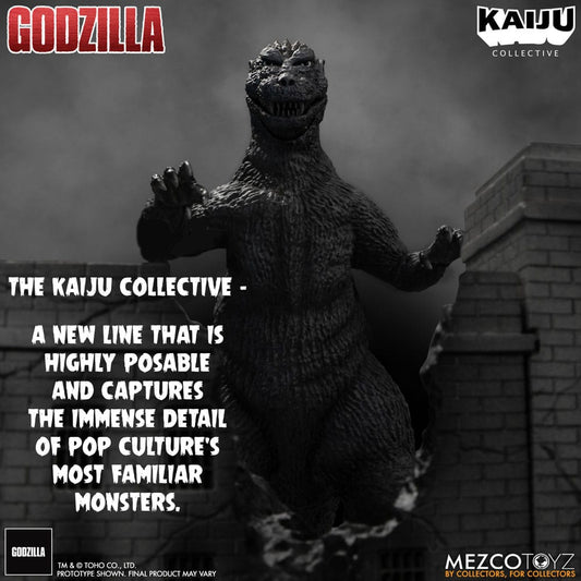 Godzilla (1954) Kaiju Collective Action Figure Godzilla - Black & White Edition 20 cm 0696198776201
