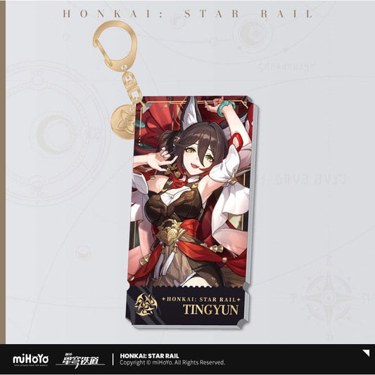 Honkai: Star Rail Character Acrylic Keychain Tingyun 9 cm 6976068142782