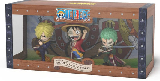 One Piece Freeny's Hidden Dissectables Vinyl Figure Luffy, Zoro and Sanji 10 cm 0658215278846