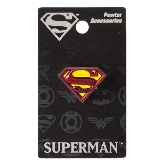 DC Comics Pin Badge Superman Logo coloured 0077764453861