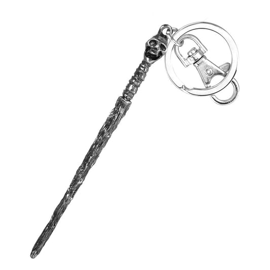Harry Potter Metal Keychain Deathly Eater Wand 0077764482014