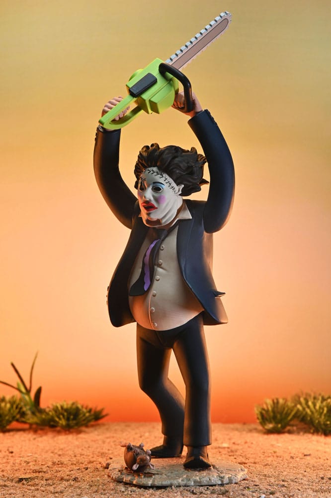 Texas Chainsaw Massacre Toony Terrors Action Figure 50th Anniversary Pretty Woman Leatherface 15 cm 0634482416006