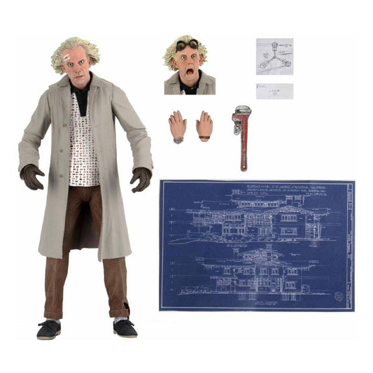Back to the Future Action Figure Ultimate Doc Brown 18 cm 0634482536148