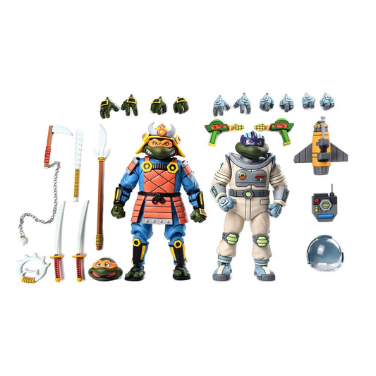 Teenage Mutant Ninja Turtles (Cartoon) Action Figure 2 Pack Space Adventure & Samurai Turtles 18 cm 0634482543450