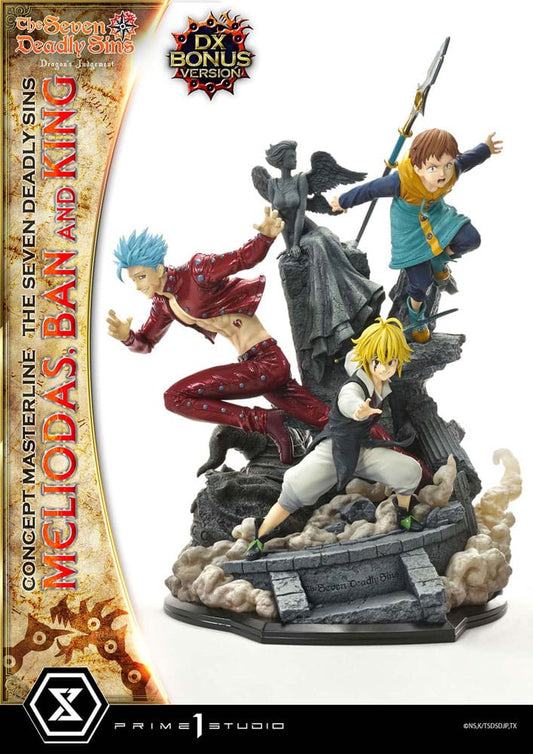 Seven Deadly Sins Concept Masterline Series Statue Meliodas, Ban and King Deluxe Bonus Version 55 cm 4580708048505
