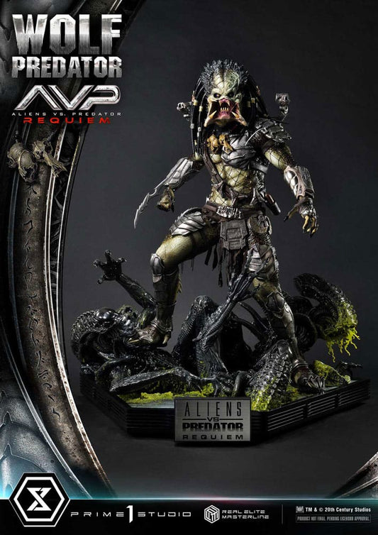 Alien vs. Predator Real Elite Masterline Series Statue 1/3 Requiem Wolf Predator 95 cm 4582647121622