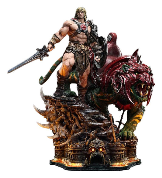 Masters of the Universe Real Elite Masterline Series Statue 1/4 He-Man & Battle Cat 86 cm 4582647123428