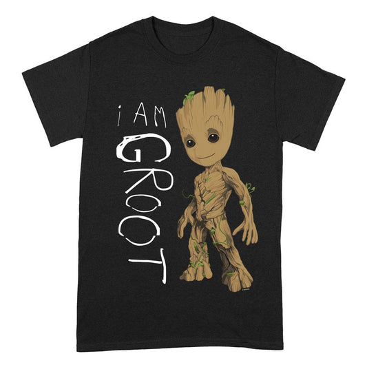 Marvel T-Shirt Guardians of the Galaxy - I Am Groot Scribbles  Size M 5057736989005