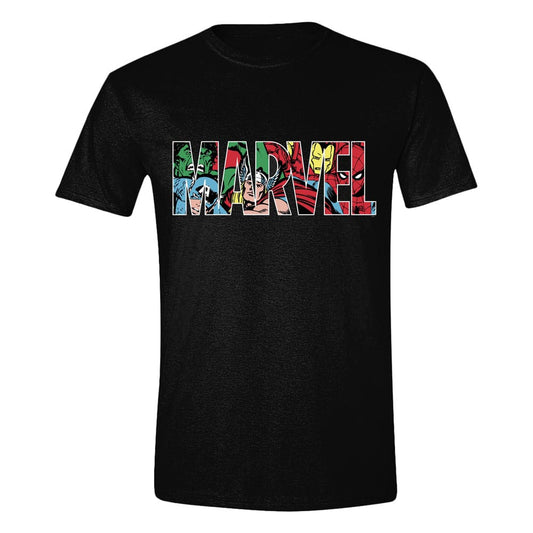 Marvel T-Shirt Logo Character Infill Size S 5057736988893