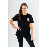 DC Comics T-Shirt Harley Quinn Front Back Warning Size S 5054015503891