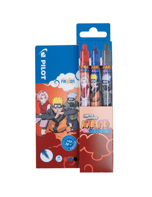 Naruto Shippuden Rollerball pen FriXion Clicker Naruto Limited Edition LE 0.7 (3) 3131910435181