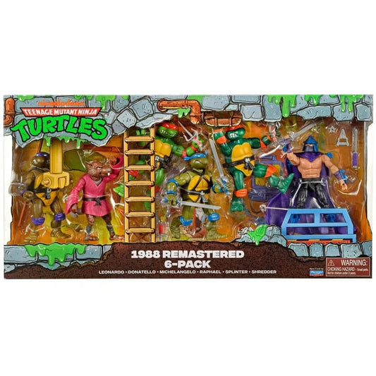 Teenage Mutant Ninja Turtles 6-Pack Action Figures 1988 Remastered heo EU Exclusive  0043377846963