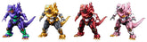 Godzilla x Evangelion Gekizou Series Statues 4-Pack Type-3 Kiryu Eva colour Ver. Metallic color Limited Ver. 9 cm 4571392000740