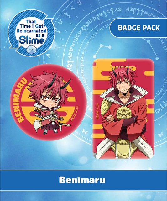 That Time I Got Reincarnated as a Slime Pin Badges 2-Pack Benimaru 6430063311821