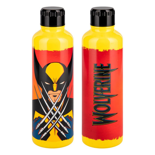 Marvel Metal Water Bottle X-Man Wolverine 5056577758634