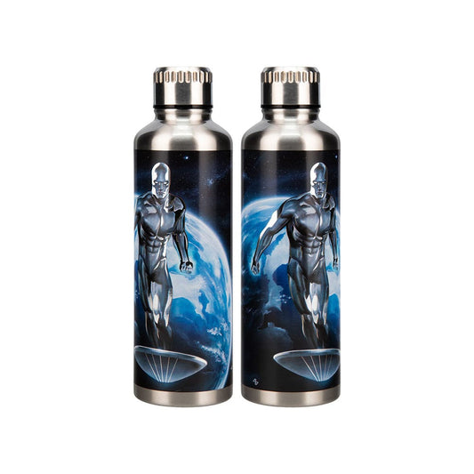 Fantastic Four Metal Water Bottle Silver Surfer 5056577758658