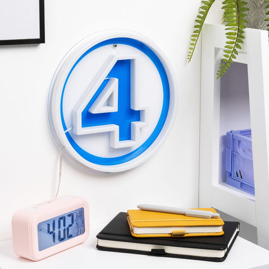 Fantastic Four LED Wall Lamp Light Logo Neon  5056577758672