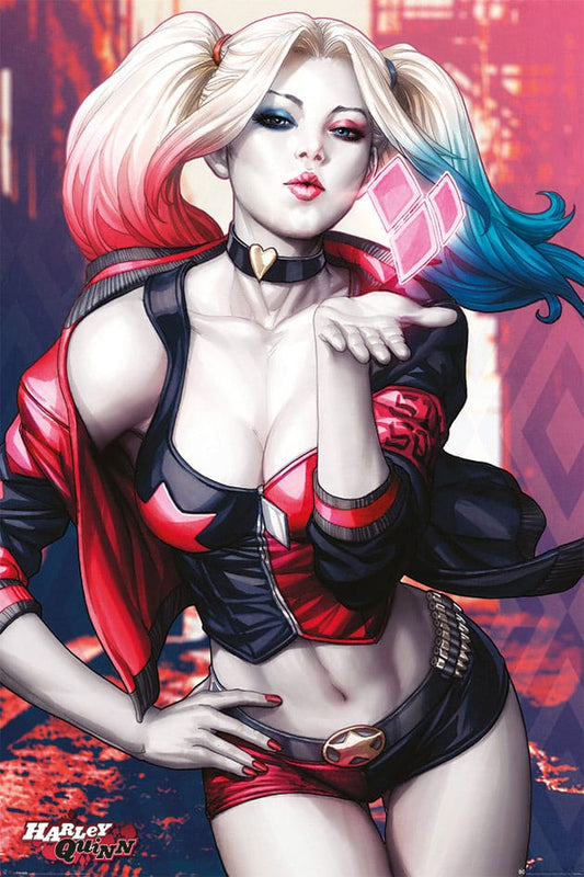 DC Comics Poster Pack Harley Quinn Kiss 61 x 91 cm (4) 5050574343633