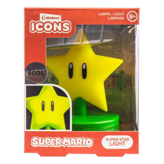 Super Mario Icon Light Super Star (V2) 5055964738549