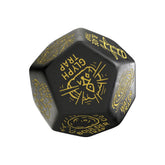 Viridian Jumbo Dice Trap Generator Die D12 Black 5907699498604