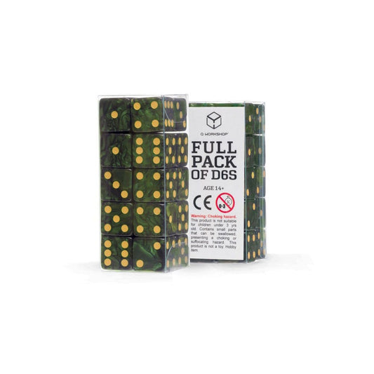 Q Workshop Dice Set Full Pack D6 Green (20) 5907699498444