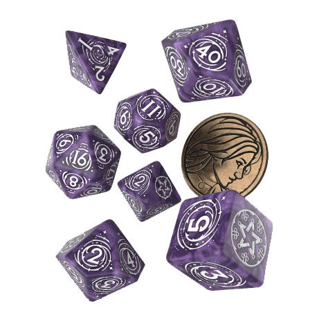 The Witcher Dice Set Yennefer Lilac and Gooseberries (7) 5907699496051
