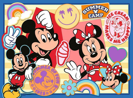Disney Children's Jigsaw Puzzle XXL On the road with Mickey and Minnie (200 pieces) 4005555041368
