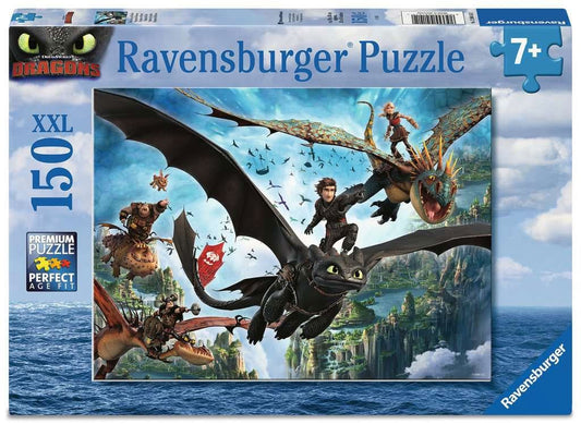 How to Train Your Dragon Children's Jigsaw Puzzle XXL Dragons & Heroes (150 pieces) 4005555041412