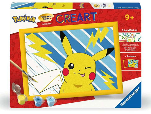Pokémon CreArt Paint by Numbers Painting Set Pikachu 18 x 24 cm 4005556255573