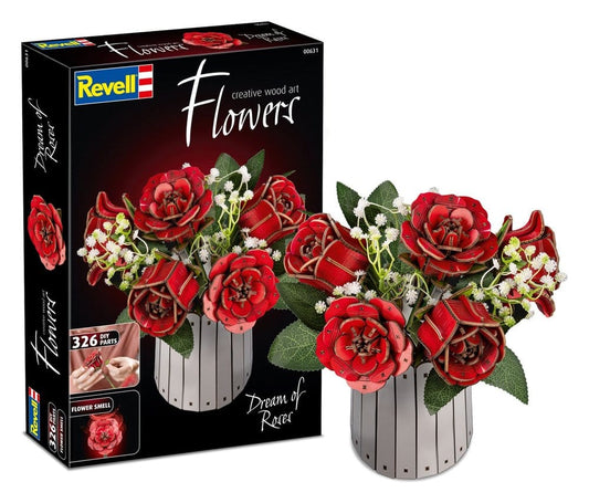 Revell Flowers Wooden Flowers Dream of Roses 22 cm 4009803006314