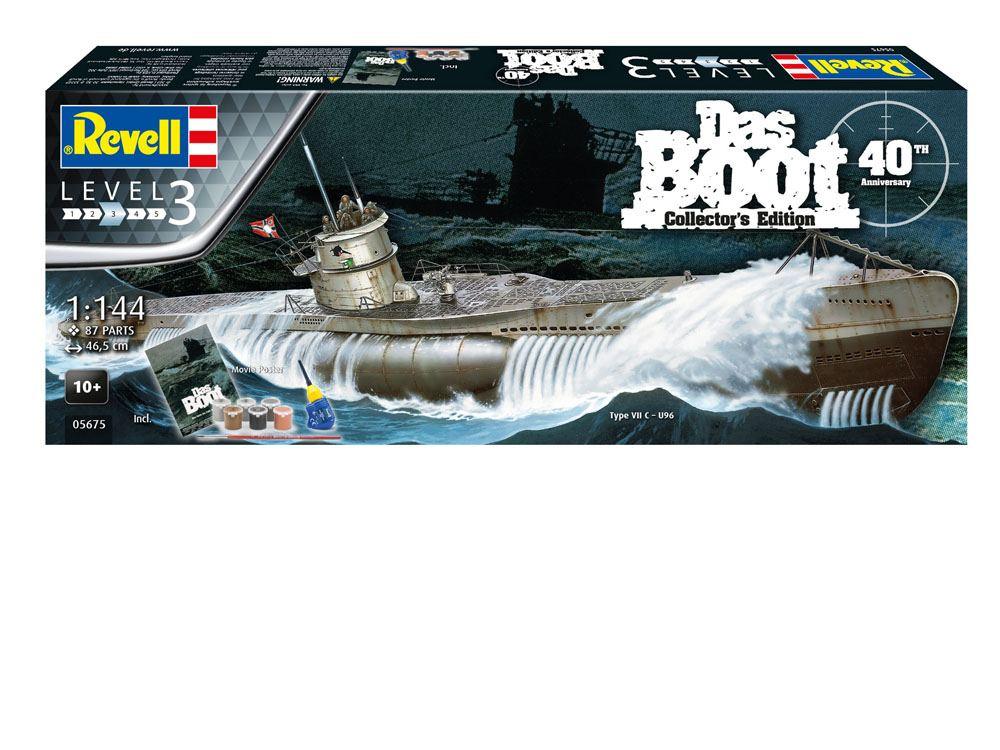 Das Boot Model Kit Gift Set 1/144 U-Boot U96 Typ VII C 40Th Anniversary 46 Cm - Amuzzi
