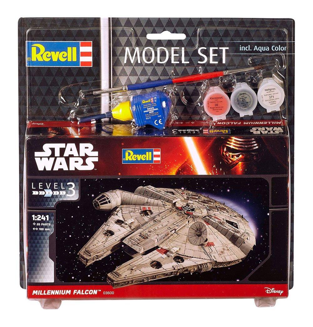 Star Wars Model Kit 1/241 Model Set Millennium Falcon 10 Cm - Amuzzi