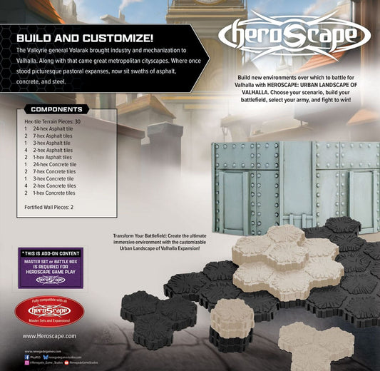 Heroscape Terrain Expansion The Urban Landscape of Valhalla *English Version* 0810011728851