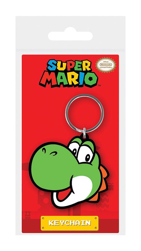 Super Mario Rubber Keychain Yoshi 6 cm 5050293389240
