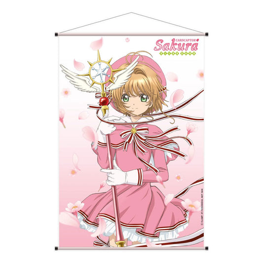 Cardcaptor Sakura Clear Card Wallscroll Sakura Kinomoto Cherry Blossoms 60 x 90 cm 8721126702556