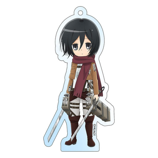 Attack on Titan Acrylic Keychain Mikasa Holographic 8 cm     8721126702679