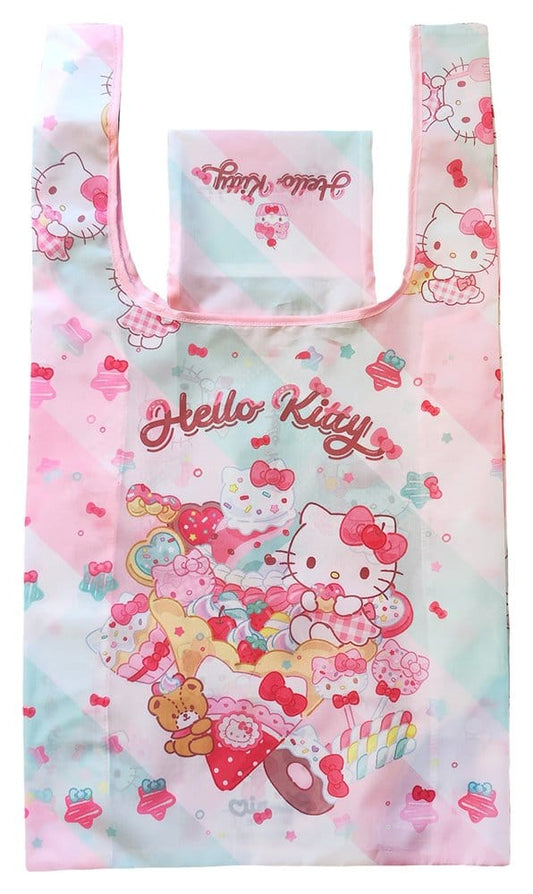 Sanrio Tote Bag Hello Kitty Snack And Sweet Foldable 8721126704321