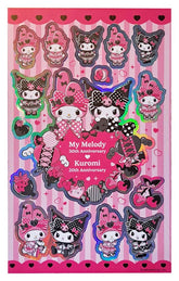 Sanrio Pink Black Party Series Sticker Pack Kuromi & My Melody 8721126705236