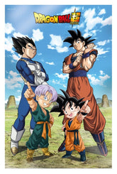 Dragon Ball Super 3D Poster Battle of Gods Goku Vegeta Family 38 x 58 cm 8435450256417