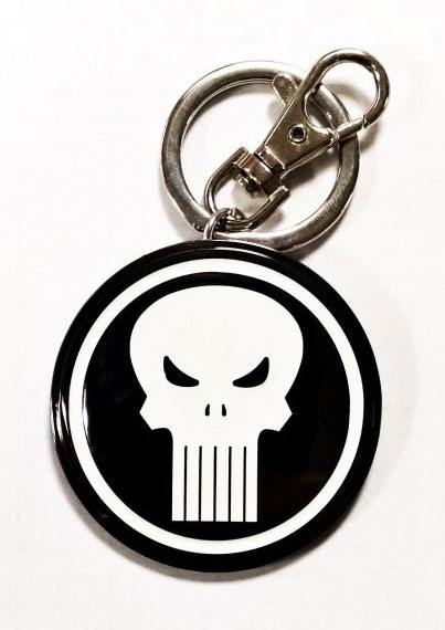 Marvel Comics Metal Keychain Punisher Logo 3760226374251