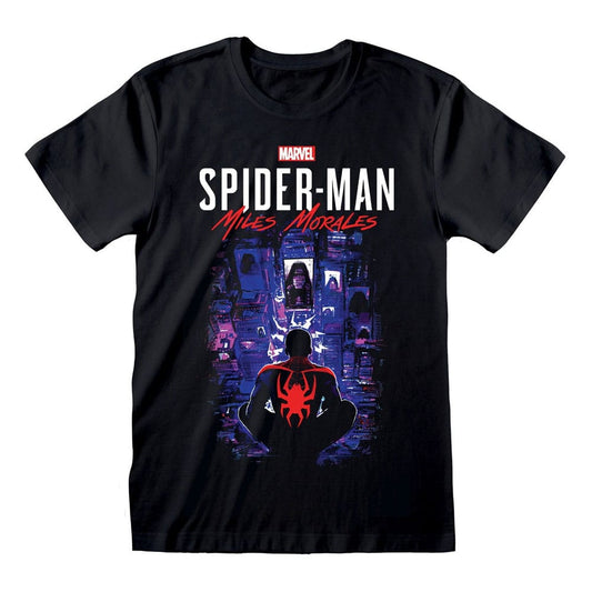 Spider-Man Miles Morales Video Game T-Shirt City Overwatch Size S 5056599765252