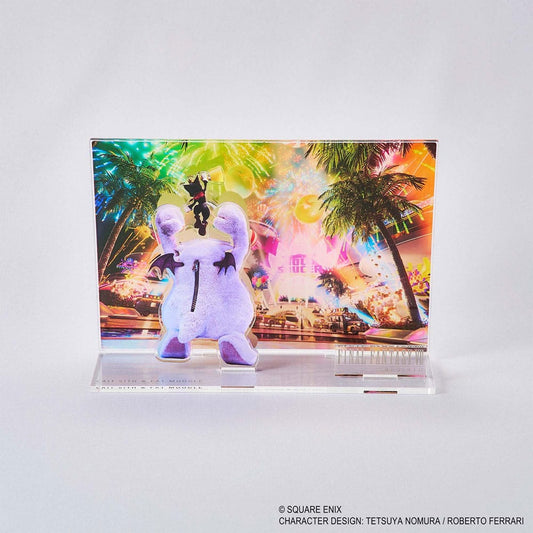 Final Fantasy VII Rebirth Acrylic Diorama Cait Sith & Fat Moogle Key Art      4988601393133