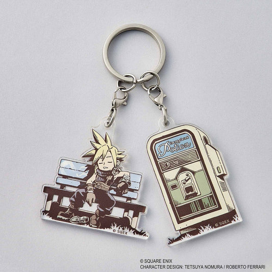 Final Fantasy VII Rebirth Acrylic Keychain Napping Cloud 4988601393256